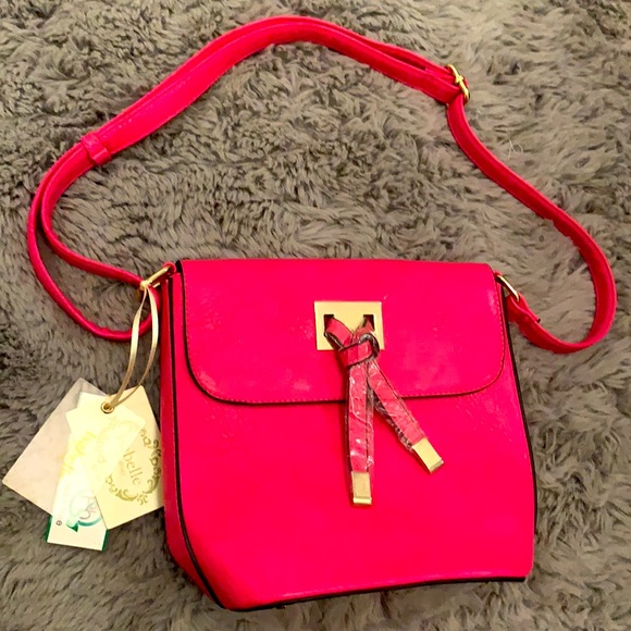 NWT VEGAN Pink cross body purse - Picture 3 of 13